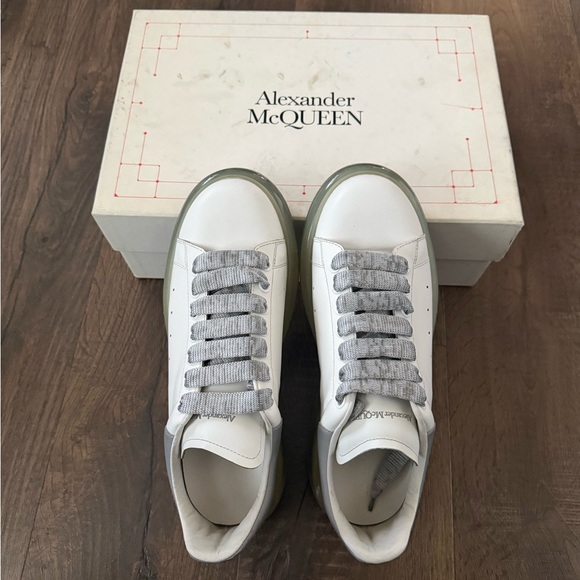 Alexander McQueen White and Gray Men's Sneakers